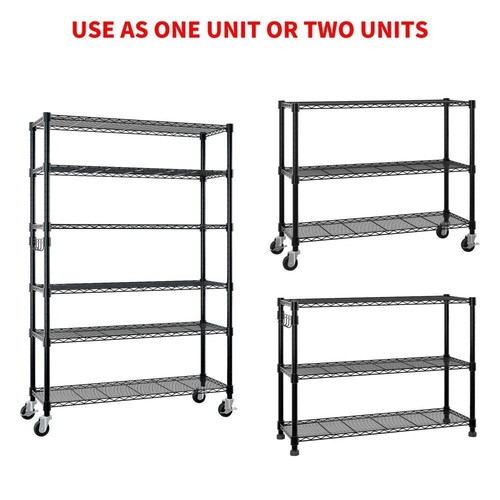 Tier adjustable storage - 82"h, 6